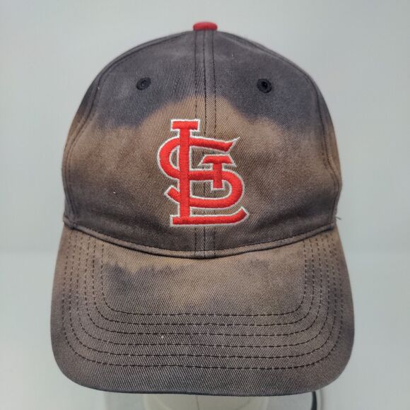 St Louis Cardinals Strapback Hat Blue MLB Distressed OSFA Embroidered Logo - Picture 2 of 8